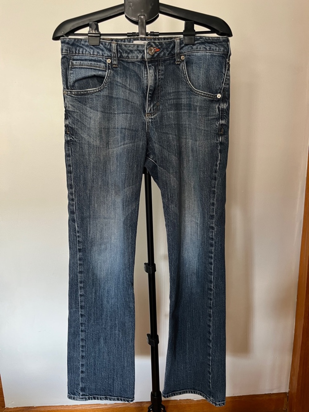 Lee Men's Straight Jeans in Dark Washed Blue